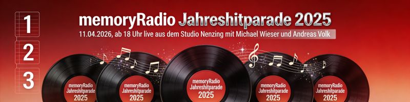 memoryRadio Jahreshitparade 2025 (ab 18 Uhr)